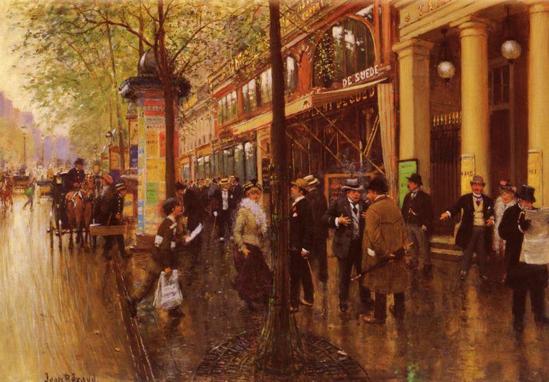 Jean Beraud Les Grands Boulevards Le Theatre Des Varietes